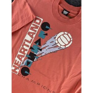 Vintage Heartland Omaha Volleyball Champions T Shirt XL Screen Stars USA